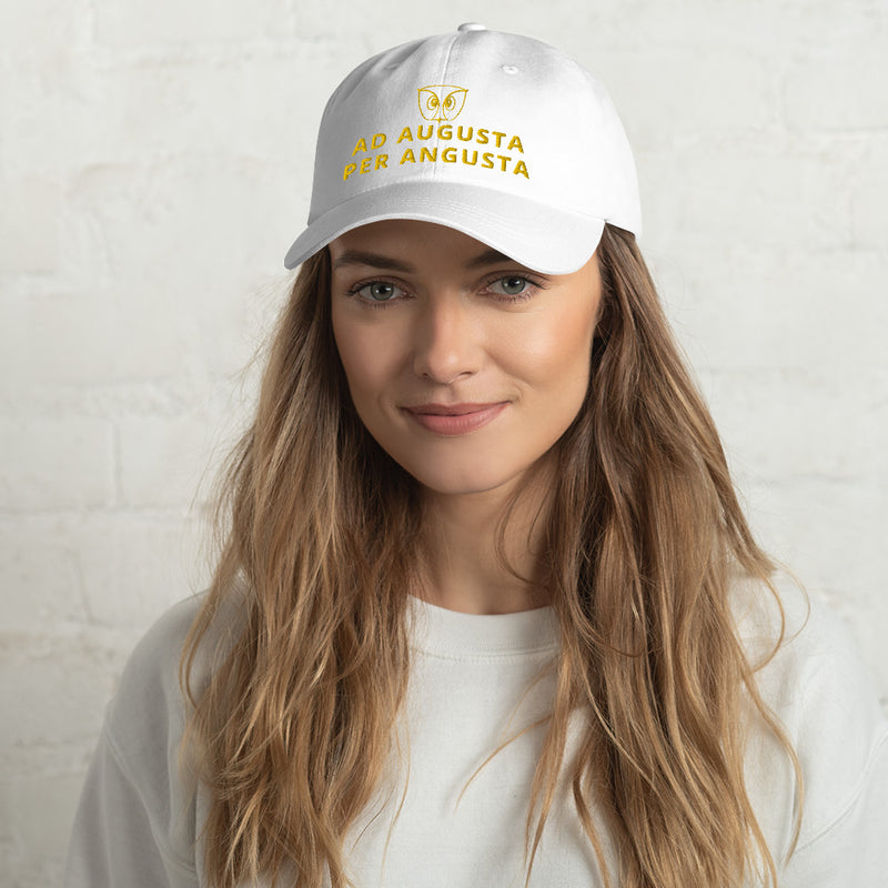 In the Trail of the Golden Owl® Cap AD AUGUSTA PER ANGUSTA