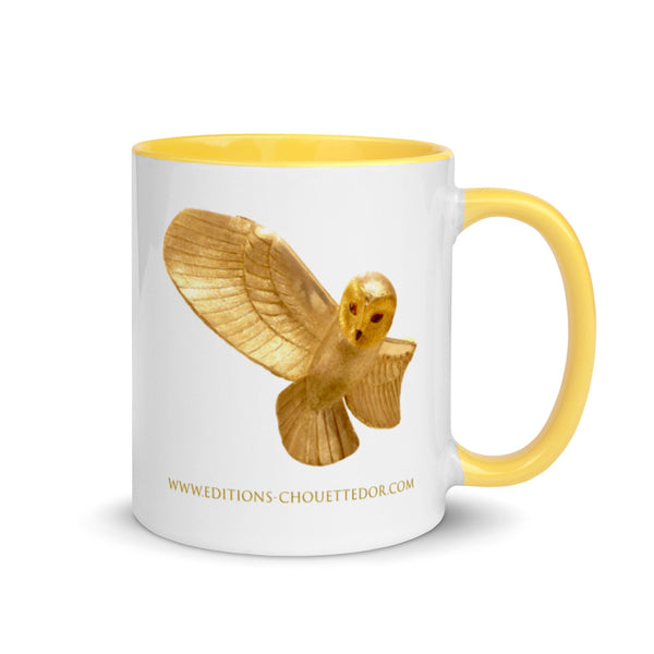 Mug Sur la Trace de la Chouette d'Or® à Intérieur Coloré au choix