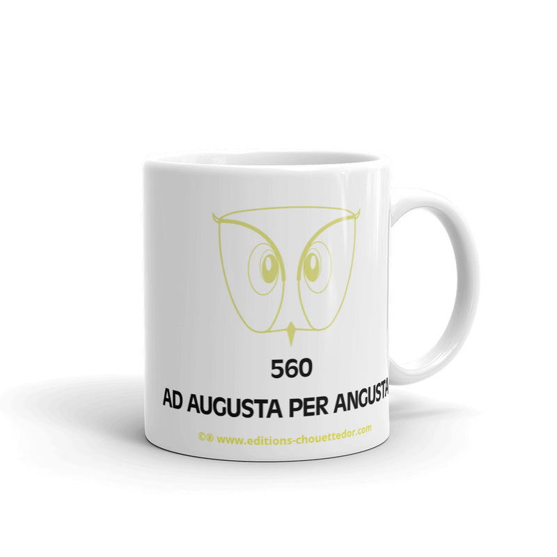 On the Trail of the Golden Owl® Mug Riddle 560 AD AUGUSTA PER ANGUSTA