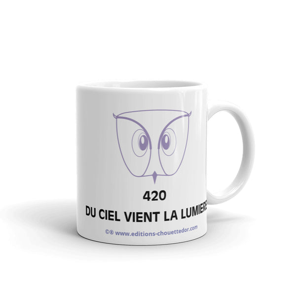 On the Trail of the Golden Owl® Mug Riddle 420 FROM THE SKY COMES THE LIGHT